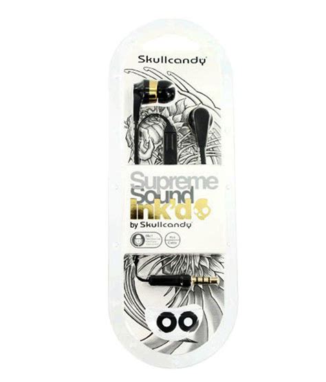 Skullcandy Inkd S2ikdy In Ear Earphones With Mic Black And Gold Buy Skullcandy Inkd S2ikdy