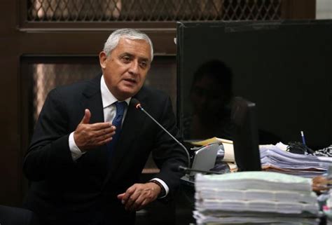 El expresidente Pérez Molina se declara culpable de corrupción en Guatemala