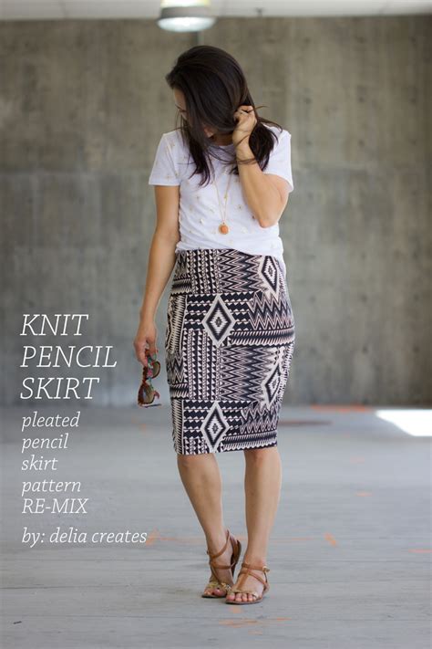 Knit Pencil Skirt Pattern Re-Mix Tutorial