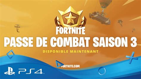 Fortnite Battle Royale Annonce Du Passe De Combat De La Saison 3