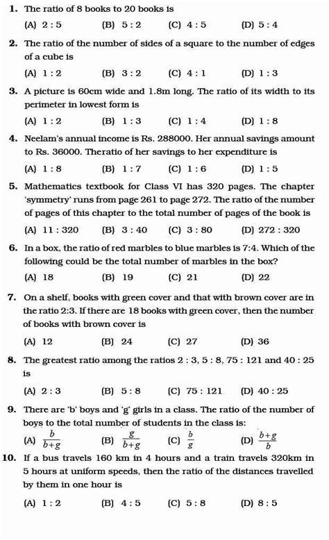 Ratio And Proportion Grade Worksheets