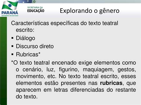 O Que é Rubricas Em Um Texto Teatral