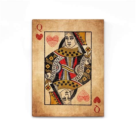 Vintage Queen Of Hearts Art Musaartgallery™