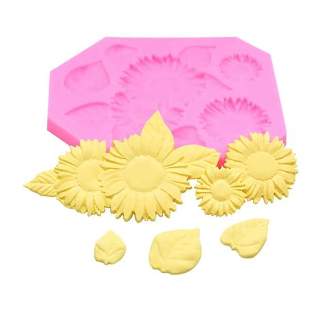 Sunflower Silicone Fondant Icing Mould Wedding Cake Mold Decoration