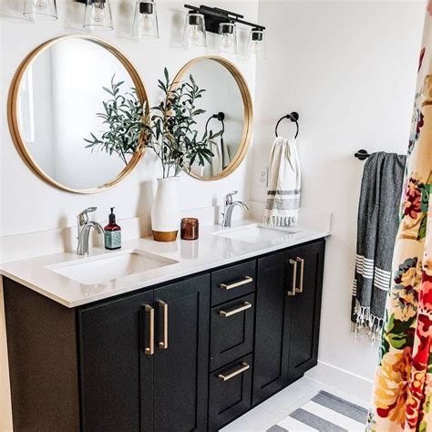 30 Black Bathroom Vanity Designs That Will Make A Statement Black