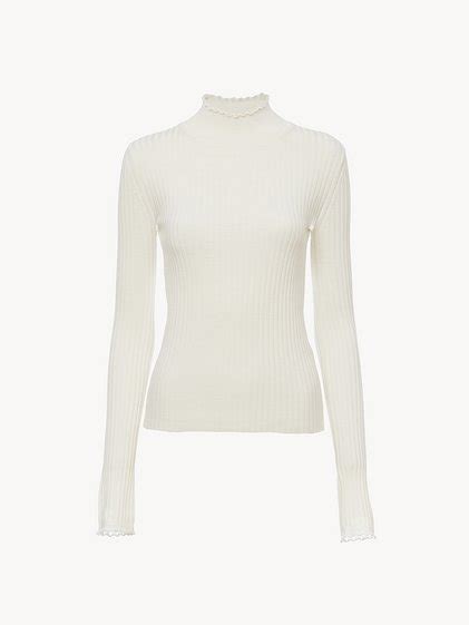 Chlo Fitted High Neck Sweater Chlo Tm