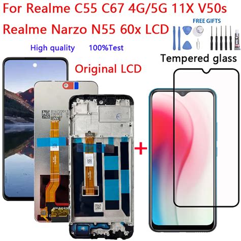 High Quality Original And Genuine LCD For Realme C55 C67 4G 5G 11X V50s