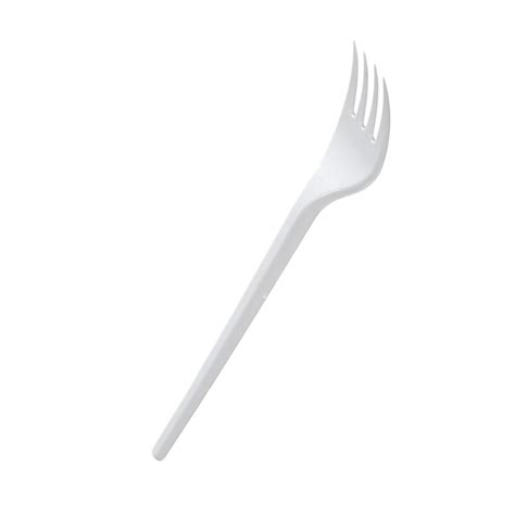 White Plastic Fork Case Uni Pak