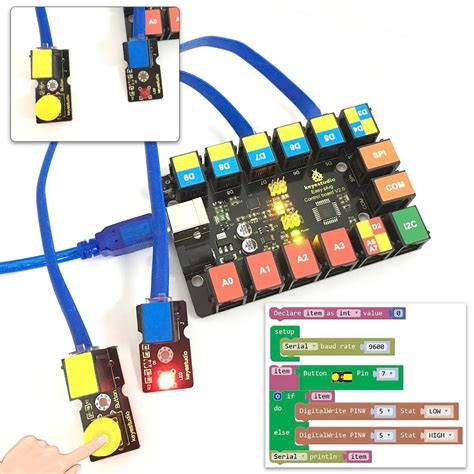 Bouton poussoir pour Easyplug Arduino Robotisâmes