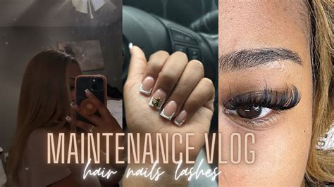 Mini Maintenance Vlog Silk Press Nails And Lashes Youtube