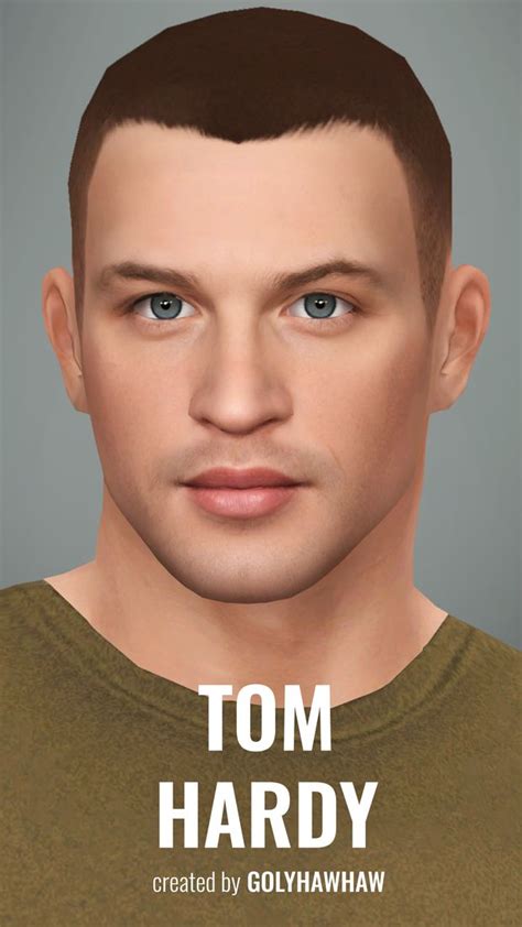 Tom Hardy Sim Skin Golyhawhaw Tom Hardy Sims Sims