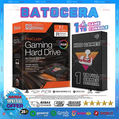 Jual Harddisk External Game Batocera Retrobat All In One HDD Games