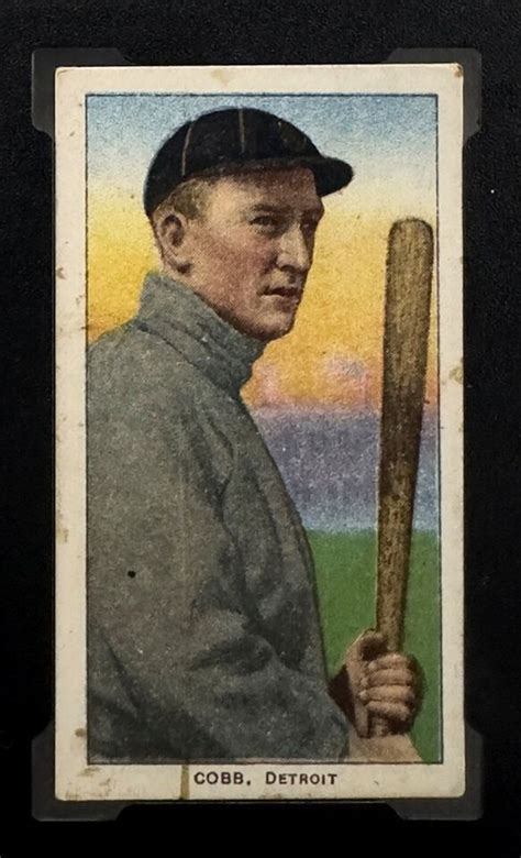 1909 11 T206 Polar Bear Ty Cobb Bat On Shoulder SGC 4 Vg Ex NICE RARE