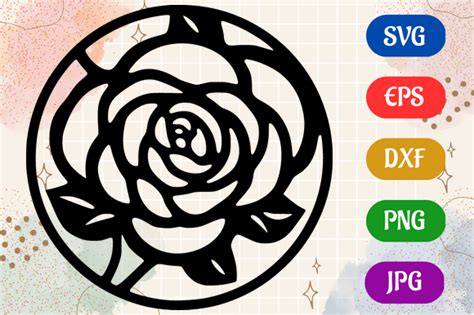 Rose | Black and White Logo Vector Art Graphic by Creative Oasis · Creative Fabrica