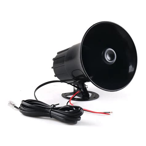 12v 50w 120db Air Siren Horn Warning Alarm Megaphone For Car Truck Mic Speaker 7 Sounds Loud For