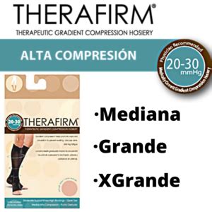 TOBIMEDIA DE ALTA COMPRESIÓN COLOR PIEL CON PUNTA DESNUDA THERAFIRM