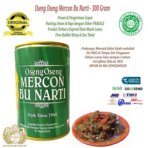 Jual Oseng Oseng Mercon Bu Narti Khas Jogja Gram Shopee Indonesia