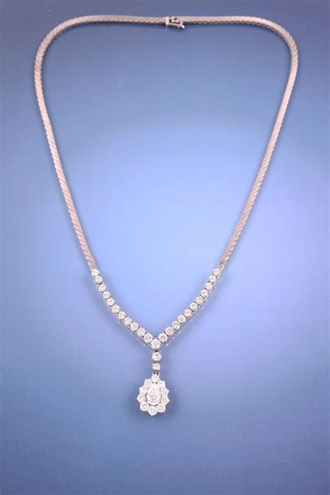 Brillant Diamant Collier Zus Ca Ct Uhren Und Schmuck