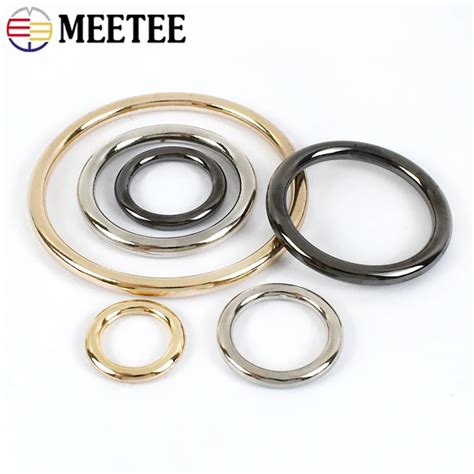 10Pcs Meetee 10 60mm Zinc Alloy O Ring Metal Buckles Handbag Under The