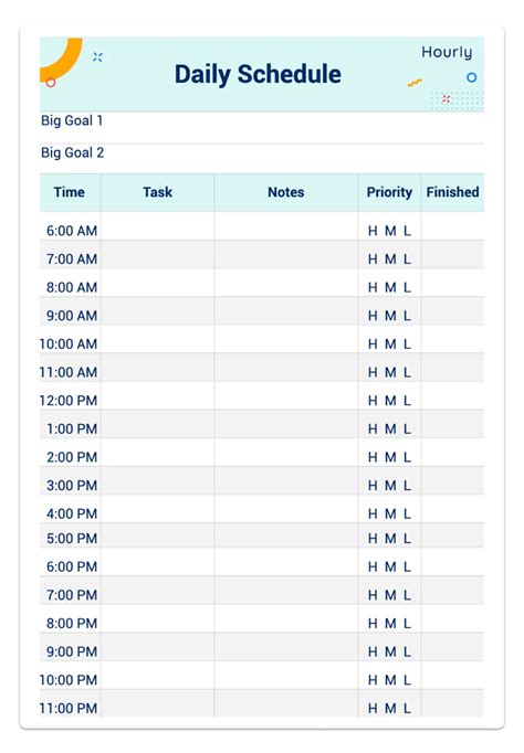 8 Excel Template Hourly Schedules To Keep You On Track Hourly Inc