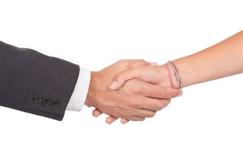 Two Business Person Shaking Hands On A Deal Stock Photo Image Of Hand