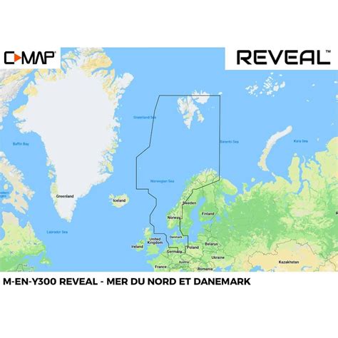 C Map Carte C MAP REVEAL EN 300 Mer Du Nord M EN Y300 MS Comptoir