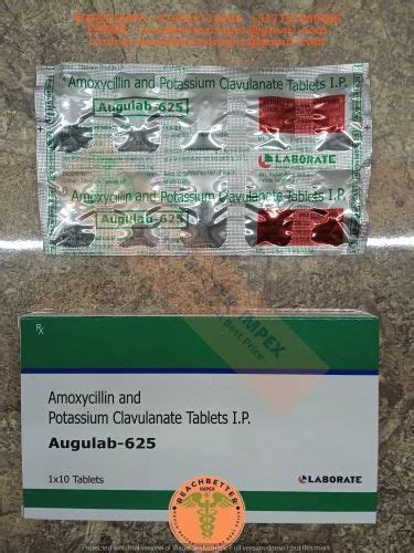 Amoxycillin Potassium Clavulanate 625 Mg Tablet Amoxyclav At Rs 50