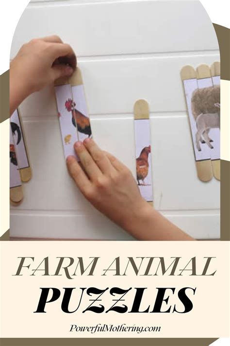 Farm Animal Puzzles | Animal puzzles, Educational crafts, Preschool ...