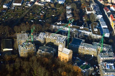 Oranienburg Aus Der Vogelperspektive Baustelle Zum Neubau Einer