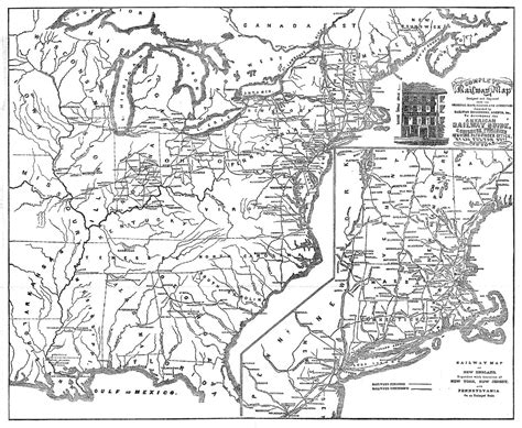 American-Rails.com on Twitter: "The U.S. rail map from 1851, featured ...