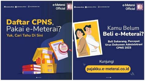 Pendaftaran Cpns Dibutuhkan E Meterai Apa Itu E Meterai Simak