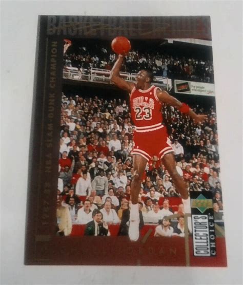 Upper Deck Michael Jordan 1987 88 Nba Slam Dunk Champion Basketball