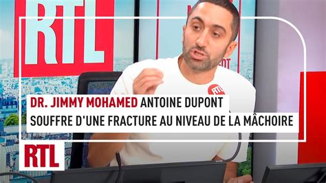 Dr Jimmy Mohamed Le Rugbyman Antoine Dupont Souffre D Une Fracture