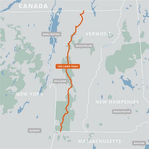 Vermont Long Trail Interactive Map