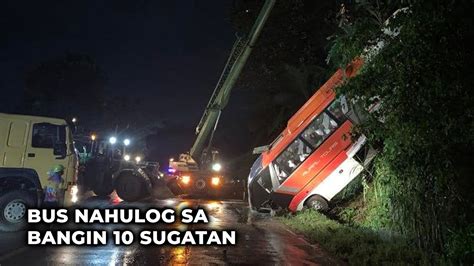 Bus Nahulog Sa Bangin Sa Bukidnon 10 Sugatan YouTube