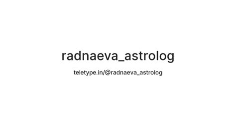 Radnaeva Astrolog Teletype