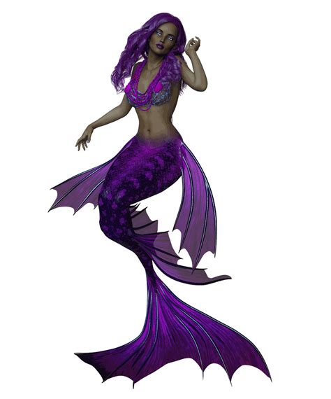 Download Mermaid Purple Fish Royalty Free Stock Illustration Image