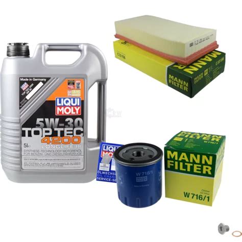 Mann Filter Inspecci N Set L Liqui Moly Top Tec W Para