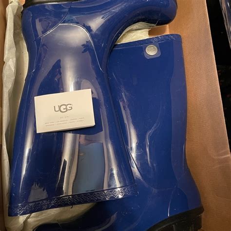 UGG Shaye Shoes Ugg Tall Shaye Blue Rain Boots Poshmark