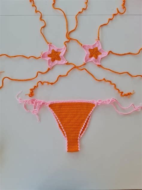 Handmade Crochet Women Swimsuit Bikini Custom Etsy