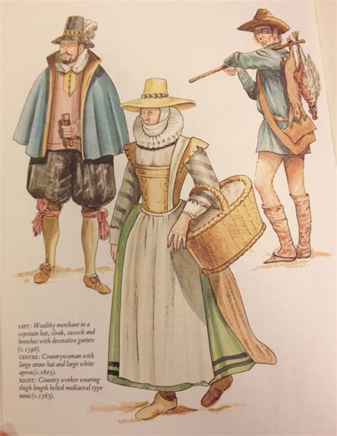 Middle And Lower Class Elizabethan Garb See Caption Elizabethan Era Elizabethan Fashion