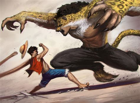 Luffy vs Lucci by KangJason on DeviantArt