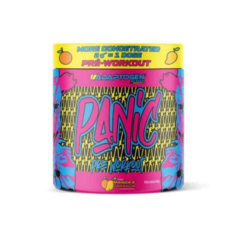 Pre Treino Panic 300g Diversos Sabores Adaptogen Science Adaptogen