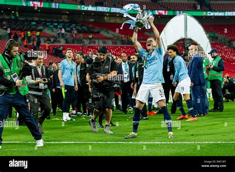 London UK 24th Feb 2019 A Very Happy Oleksandr Zinchenko Of