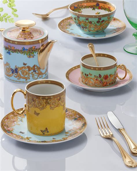 Le Jardin Tea Set Print | VERSACE