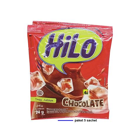 HiLo Choco Drink Rasa Chocolate Paket 5 Sachet Lazada Indonesia