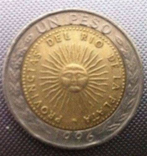 1 Peso 1996 Republic 1990 1999 Argentina Coin 35445