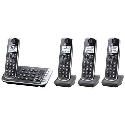 Panasonic Link2cell Bluetooth Dect 6 0 Expandable Cordless Phone System With Digital Answering