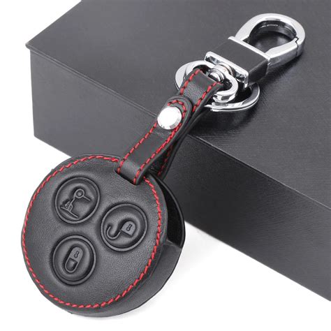 Leather Car Key Case Cover For Mercedes Benz Smart Fortwo Forfour City