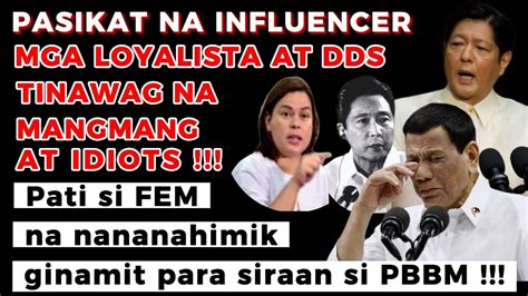 Mga Loyalista At Dds Tinawag Na Idi Ts Pati Si Fem Ginamit Para